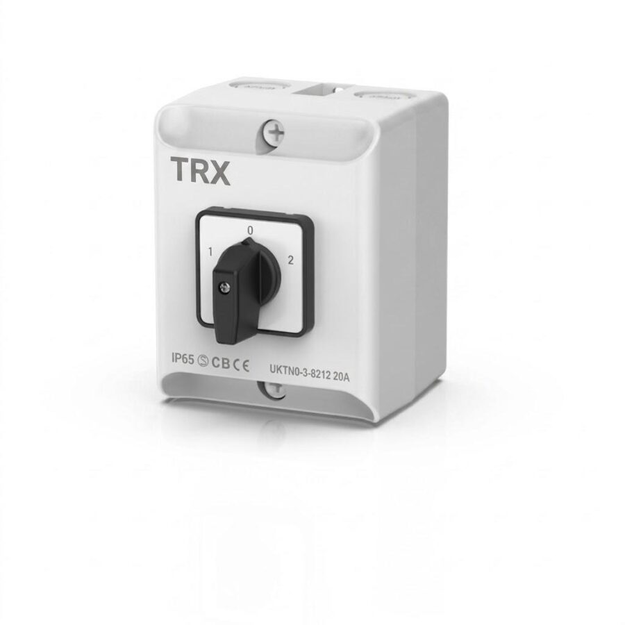 ELCTN Series Rotary Changeover Switch 20A 3 Position IP65 Cam Switch