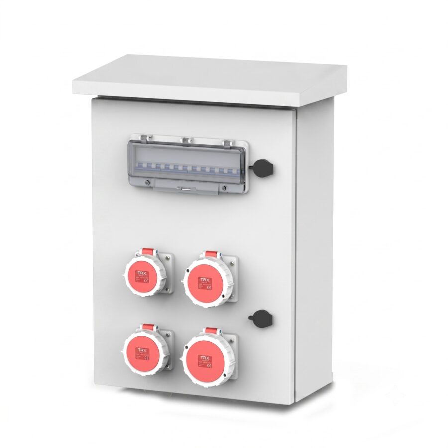 SOCKET POWER METAL MAINTENANCE BOX WALL MOUNTED OUTDOOR IP44/IP66