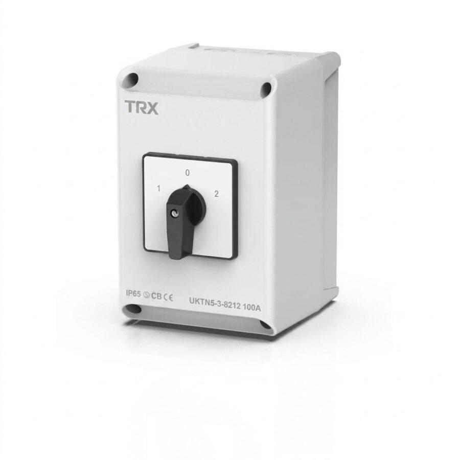 TRX ELCT0 Rotary Changeover Switch 10A/16A/20A 230-440V 3 Position Cam Switch IP65